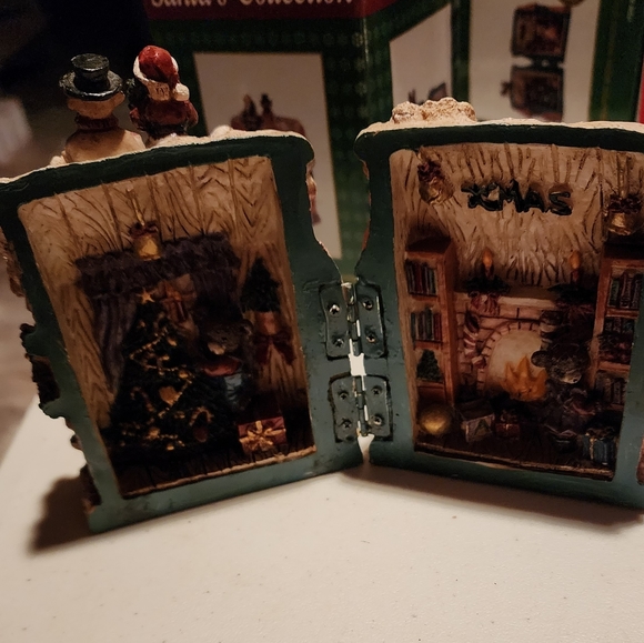 1995 Santa's Collection hand crafted resin hinged house New in Box - Picture 2 of 13